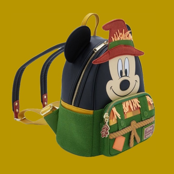 Loungefly Disney Mickey Mouse Scarecrow Mini Backpack